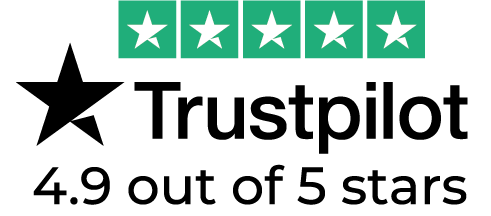 Rated 4.9 out of 5 on Trustpilot