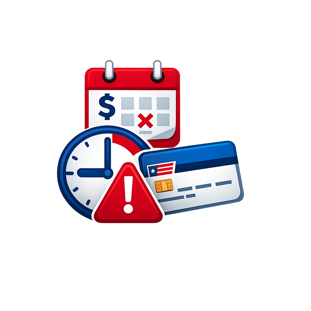 credit card and timing